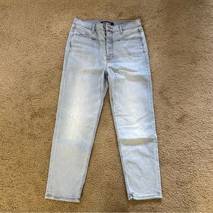 Express High Waisted Light Blue Jeans